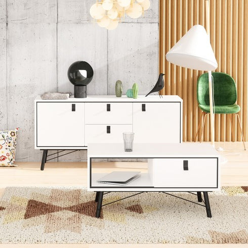 Ry Sideboard 2 doors + 2 drawers in Matt White